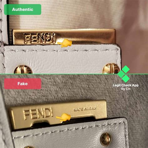 fendi charm fake|real vs false fendi.